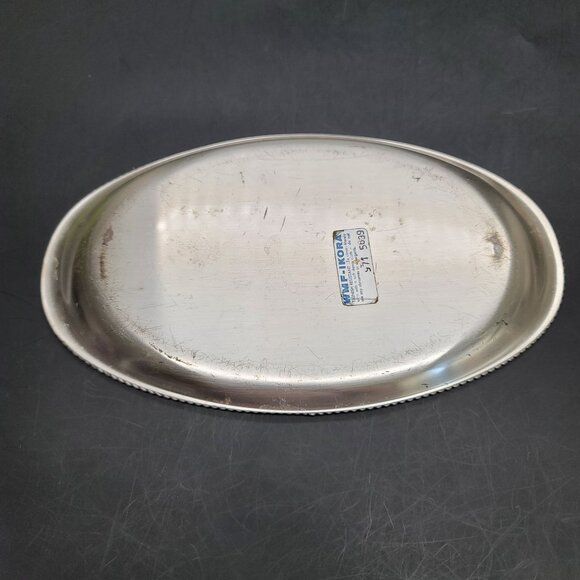 Silver Plated Tray Platter Brass Brushed WMF Icora German Electroplated CR10 - Picture 6 of 7